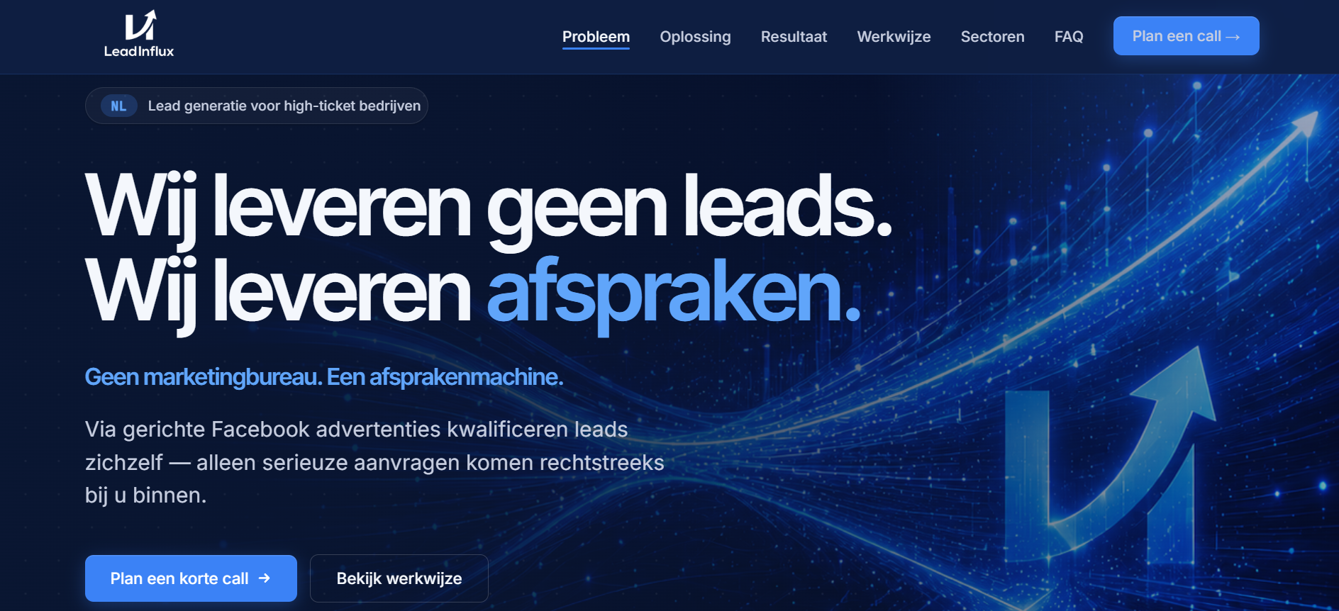 LeadInflux website preview